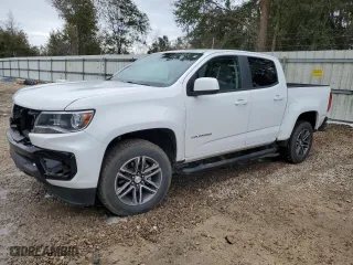 2021 Chevrolet Colorado 2WD Work Truck with VIN 1GCGSBEN7M1132259, listed as a Copart auction lot 42918995 with 77,660 mi miles and Salvage Title. Bid and sale history available at carsss.com. Image 1.