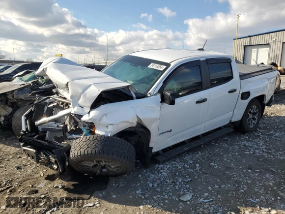 2022 GMC Canyon 4WD AT4 w/Leather with VIN 1GTG6FEN1N1110836, listed as a Copart auction lot 84113554 with 35,889 mi miles and Salvage Title. Bid and sale history available at carsss.com. Image 1.