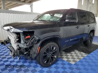 2024 Jeep Grand Wagoneer Series II Obsidian с VIN 1C4SJVFP8RS107239, выставлен на аукционе Copart как лот 75010214 с пробегом 429 миль миль и Чистый • Clean title. История ставок и продаж доступна на DreamBid. Изображение 1.