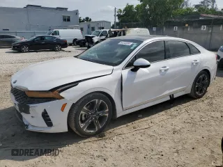 2021 Kia K5 EX with VIN 5XXG34J22MG034152, listed as a Copart auction lot 54240084 with 68,572 mi miles and Salvage Title. Bid and sale history available at carsss.com. Image 1.