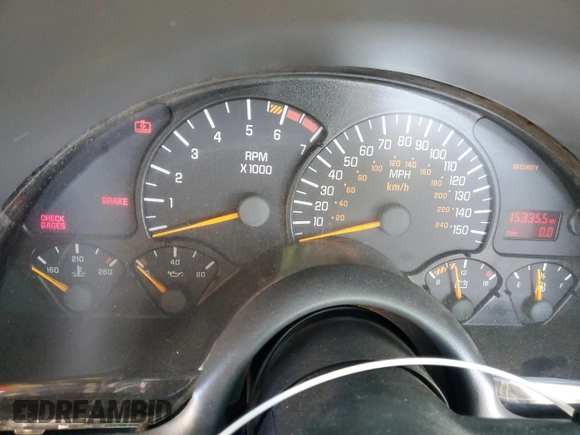 1998 Pontiac Firebird Formula with VIN 2G2FV22G3W2212162, listed as a Copart auction lot 52965125 with 153,355 mi miles and Salvage title. Bid and sale history available at DreamBid. Image 9.
