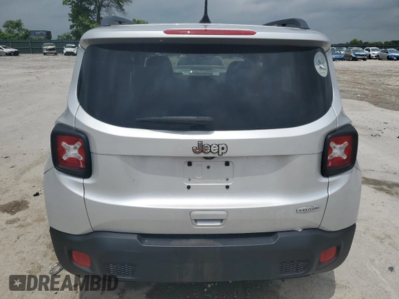 2018 Jeep Renegade Latitude with VIN ZACCJABB5JPH11414, listed as a Copart auction lot 57204235 with 73,097 mi miles and Salvage title. Bid and sale history available at DreamBid. Image 6.