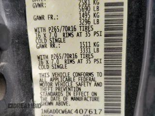 2010 Nissan Frontier SE with VIN 1N6AD0CW6AC407617, listed as a Copart auction lot 53075205 with 169,777 mi miles and Salvage title. Bid and sale history available at DreamBid. Image 12.