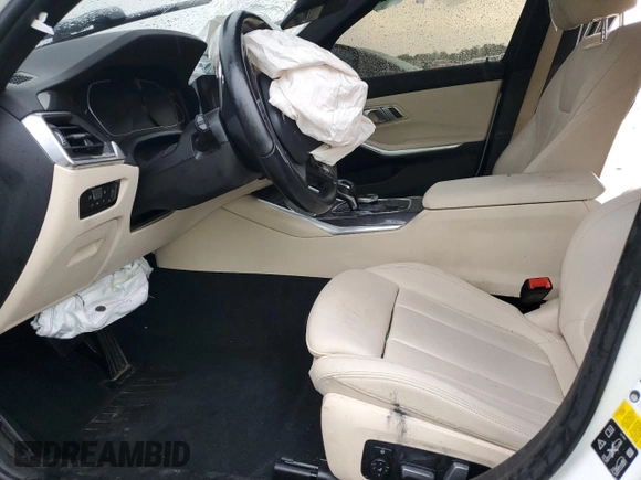 2021 BMW 3 Series 330i xDrive with VIN 3MW5R7J01M8B49397, listed as a Copart auction lot 55161355 with Not provided miles and Salvage title. Bid and sale history available at DreamBid. Image 7.