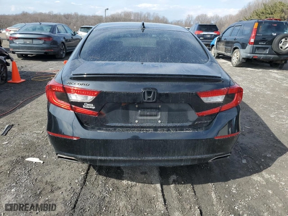 2018 Honda Accord Sedan Sport 1.5T with VIN 1HGCV1F37JA217418, listed as a Copart auction lot 46510505 with 92,022 mi miles and Salvage Title. Bid and sale history available at carsss.com. Image 6.