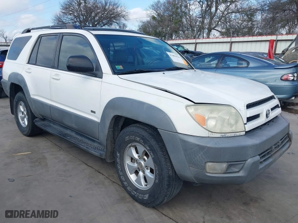 2003 Toyota 4Runner SR5 with VIN JTEZU14R730004590, listed as a IAAI auction lot 41482626 with 274,698 mi miles. Bid and sale history available at carsss.com. Image 1.
