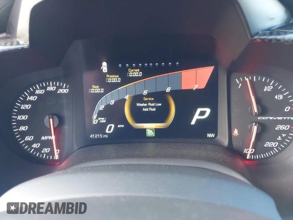 2016 Chevrolet Corvette Z51 2LT with VIN 1G1YK2D74G5105940, listed as a IAAI auction lot 40958524 with 41,215 mi miles and . Bid and sale history available at DreamBid. Image 7.