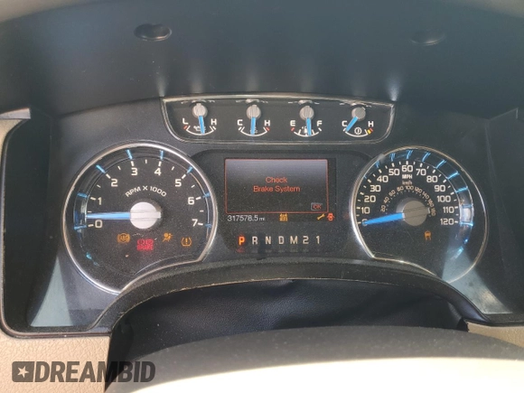 2013 Ford F-150 XL with VIN 1FTFW1EF8DKE14522, listed as a Copart auction lot 55725975 with 317,578 mi miles and Salvage title. Bid and sale history available at DreamBid. Image 9.