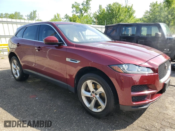 2017 Jaguar F-Pace 35t Premium z VIN SADCJ2BV0HA068470, wystawiony jako Copart lot #60656155 z przebiegiem 45 663 mil mil oraz Czysty tytuł • Clean title. Historia ofert i sprzedaży dostępna na DreamBid. Obrazek 4.