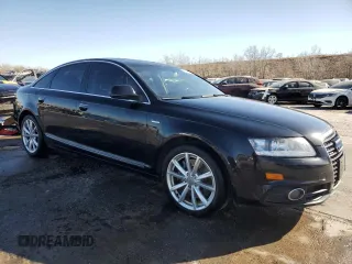 2011 Audi A6 Prestige with VIN WAUKGAFB2BN039873, listed as a Copart auction lot 44166385 with 136,991 mi miles and Salvage title. Bid and sale history available at DreamBid. Image 4.