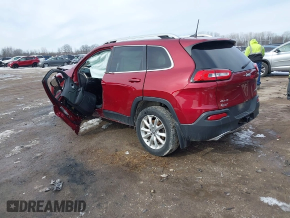 2017 Jeep Cherokee Limited with VIN 1C4PJMDS3HW545973, listed as a IAAI auction lot 41736177 with 131,299 mi miles. Bid and sale history available at carsss.com. Image 3.