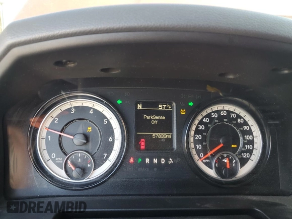 2018 Ram 2500 Tradesman with VIN 3C6UR5CJ4JG381025, listed as a Copart auction lot 50535245 with 57,839 mi miles and Salvage title. Bid and sale history available at DreamBid. Image 9.