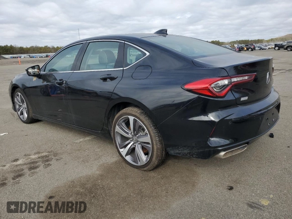2022 Acura TLX Advance with VIN 19UUB6F65NA003537, listed as a Copart auction lot 85199054 with 20,110 mi miles and Salvage title. Bid and sale history available at DreamBid. Image 2.