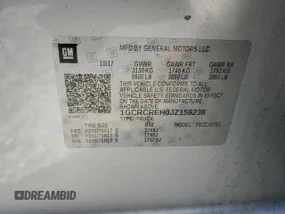 2018 Chevrolet Silverado 1500 LT with VIN 1GCRCREH0JZ158238, listed as a Copart auction lot 48698145 with Not Provided miles and Salvage Title. Bid and sale history available at DreamBid. Image 13.