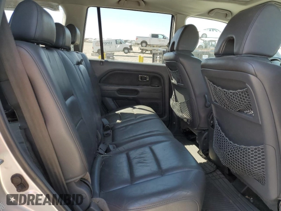 2006 Honda Pilot EX-L with VIN 2HKYF18546H512704, listed as a Copart auction lot 53295185 with 218,307 mi miles and Salvage Title. Bid and sale history available at DreamBid. Image 11.