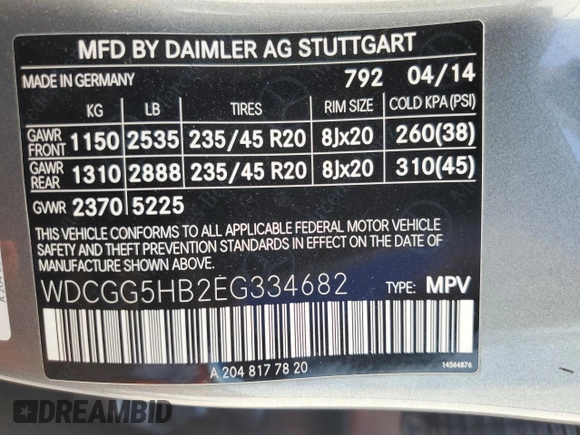 2014 Mercedes-Benz GLK 350 with VIN WDCGG5HB2EG334682, listed as a Copart auction lot 72395834 with 198,419 mi miles and Salvage Title. Bid and sale history available at DreamBid. Image 13.