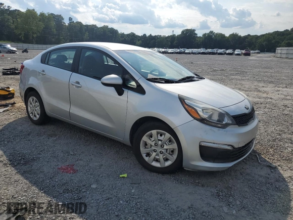 2016 Kia Rio LX with VIN KNADM4A33G6599079, listed as a Copart auction lot 67303434 with 127,840 mi miles and Salvage Title. Bid and sale history available at carsss.com. Image 4.