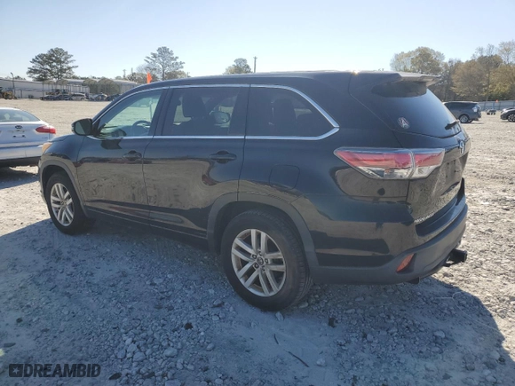 2016 Toyota Highlander LE with VIN 5TDZARFH9GS020096, listed as a Copart auction lot 50500315 with 115,157 mi miles and Clean Title. Bid and sale history available at carsss.com. Image 2.