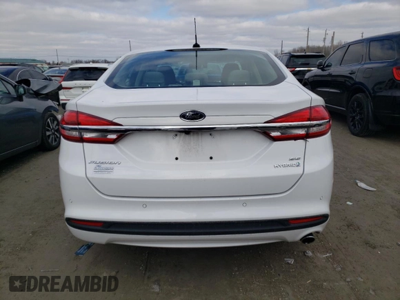 2018 Ford Fusion Hybrid SE with VIN 3FA6P0LU7JR270161, listed as a Copart auction lot 41807453 with 81,083 mi miles. Bid and sale history available at carsss.com. Image 6.
