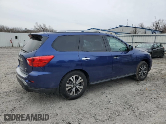 2017 Nissan Pathfinder SV with VIN 5N1DR2MM0HC612897, listed as a Copart auction lot 51281185 with 123,649 mi miles and Salvage Title. Bid and sale history available at carsss.com. Image 3.