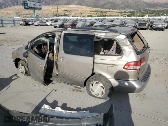 2002 Toyota Sienna LE with VIN 4T3ZF13C62U429210, listed as a Copart auction lot 75364374 with 0 mi miles and Salvage Title. Bid and sale history available at carsss.com. Image 2.