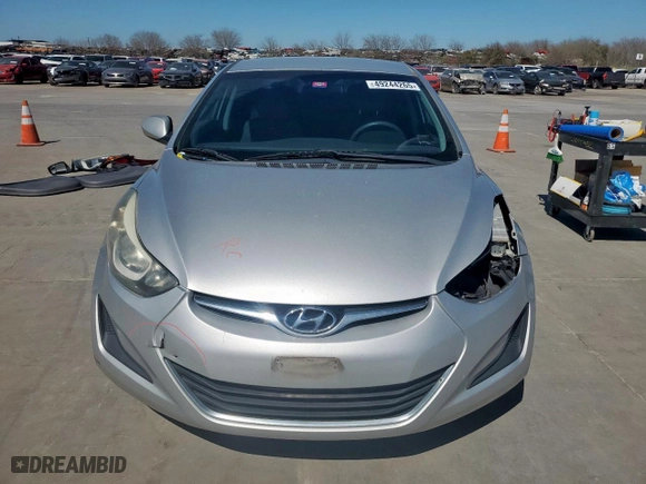 2015 Hyundai Elantra Limited with VIN 5NPDH4AE1FH650673, listed as a Copart auction lot 49244265 with 126,713 mi miles and Salvage Title. Bid and sale history available at carsss.com. Image 5.