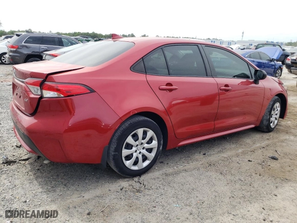 2021 Toyota Corolla LE with VIN JTDEPMAE6MJ182452, listed as a Copart auction lot 53324515 with 12,608 mi miles and Salvage Title. Bid and sale history available at carsss.com. Image 3.