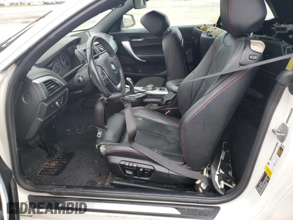 2015 BMW 2 Series 228i with VIN WBA1K5C51FV242629, listed as a Copart auction lot 74613734 with Not provided miles and Salvage title. Bid and sale history available at DreamBid. Image 7.