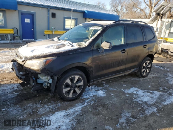 2017 Subaru Forester Premium with VIN JF2SJAECXHH575686, listed as a Copart auction lot 44991915 with 75,741 mi miles and Salvage Title. Bid and sale history available at carsss.com. Image 1.