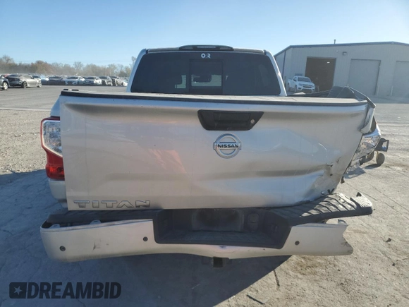 2020 Nissan Titan Platinum Reserve with VIN 1N6AA1EFXLN511854, listed as a Copart auction lot 83450044 with 75,894 mi miles and Salvage title. Bid and sale history available at DreamBid. Image 6.
