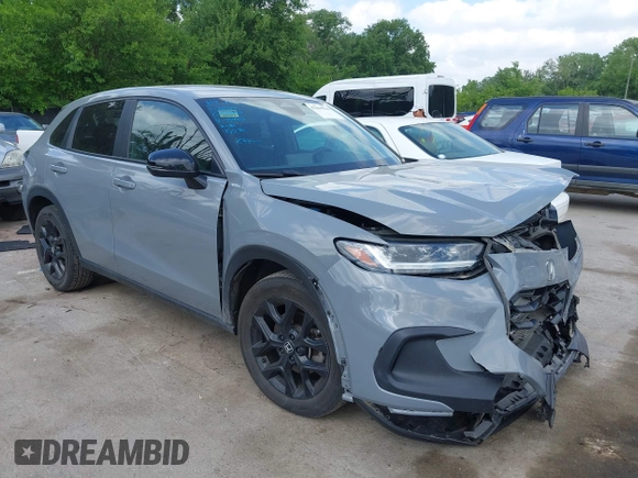 2024 Honda HR-V Sport with VIN 3CZRZ2H59RM764412, listed as a IAAI auction lot 42264334 with 19,406 mi miles and . Bid and sale history available at DreamBid. Image 1.