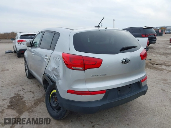 2016 Kia Sportage LX with VIN KNDPB3AC4G7804225, listed as a IAAI auction lot 41576543 with 143,613 mi miles. Bid and sale history available at carsss.com. Image 3.