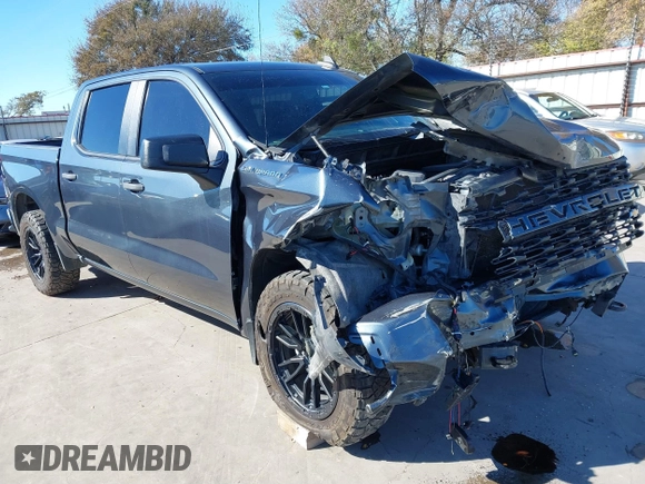2020 Chevrolet Silverado 1500 Custom with VIN 3GCPWBEF3LG143871, listed as a IAAI auction lot 40922866 with 95,940 mi miles. Bid and sale history available at carsss.com. Image 6.