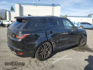 2018 Land Rover Range Rover Sport SVR with VIN SALWZ2SE8JA184175, listed as a Copart auction lot 85798834 with 39,755 mi miles and Salvage Title. Bid and sale history available at carsss.com. Image 3.