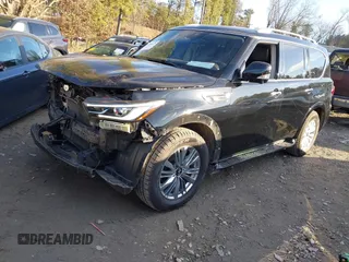 2021 Infiniti QX80 Luxe with VIN JN8AZ2AE2M9269235, listed as a IAAI auction lot 41340475 with 118,099 mi miles and . Bid and sale history available at DreamBid. Image 18.