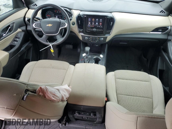 2022 Chevrolet Traverse LS with VIN 1GNERFKW7NJ137154, listed as a Copart auction lot 53949025 with 60,404 mi miles and Salvage title. Bid and sale history available at DreamBid. Image 8.