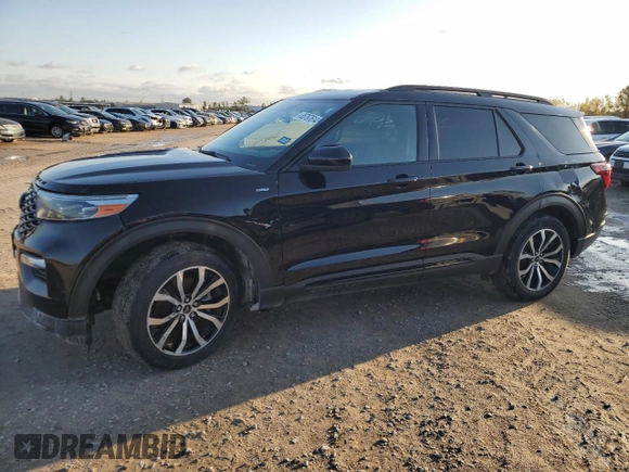 2022 Ford Explorer ST-Line with VIN 1FMSK7KH1NGA28334, listed as a Copart auction lot 85767614 with 44,802 mi miles and Salvage Title. Bid and sale history available at carsss.com. Image 1.