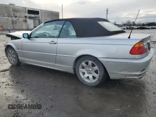 2001 BMW 3 Series 325Ci with VIN WBABS334X1JY42114, listed as a Copart auction lot 86188724 with 218,780 mi miles and Clean Title. Bid and sale history available at carsss.com. Image 2.