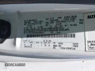2010 Ford Econoline Cargo Commercial с VIN 1FTNE1EW0ADA96037, выставлен на аукционе IAAI как лот 42456306 с пробегом 155 805 миль миль и . История ставок и продаж доступна на DreamBid. Изображение 9.