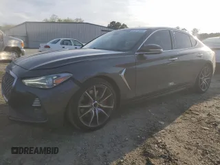 2019 Genesis G70 3.3T Advanced with VIN KMTG34LE2KU016914, listed as a Copart auction lot 51551635 with 56,671 mi miles and Salvage Title. Bid and sale history available at carsss.com. Image 1.