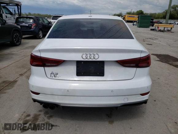 2017 Audi A3 Sedan Premium Plus with VIN WAUGUGFF2H1025363, listed as a Copart auction lot 48606583 with 80,103 mi miles and Salvage Title. Bid and sale history available at carsss.com. Image 6.