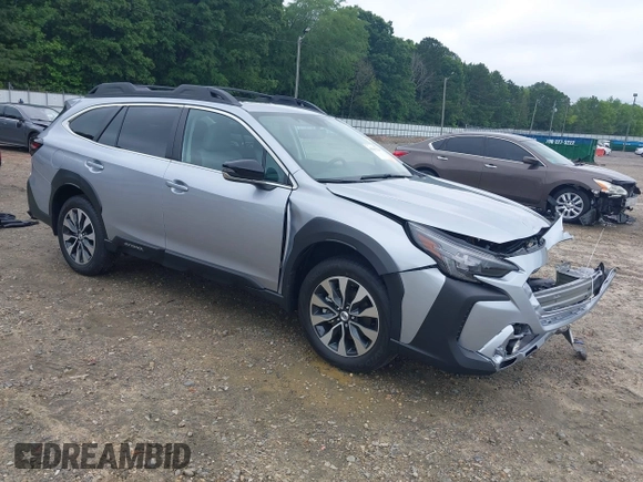 2025 Subaru Outback Limited with VIN 4S4BTANC2S3194357, listed as a IAAI auction lot 42367224 with 973 mi miles and . Bid and sale history available at DreamBid. Image 1.