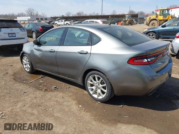 2013 Dodge Dart Rallye with VIN 1C3CDFBH7DD233397, listed as a IAAI auction lot 41779549 with 216,721 mi miles. Bid and sale history available at carsss.com. Image 3.
