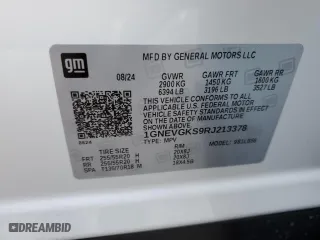 2024 Chevrolet Traverse AWD LT with VIN 1GNEVGKS9RJ213378, listed as a Copart auction lot 87401814 with 0 mi miles and Salvage Title. Bid and sale history available at carsss.com. Image 13.