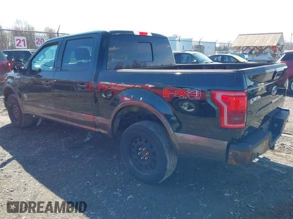 2015 Ford F-150 XLT with VIN 1FTEW1EGXFFC82332, listed as a IAAI auction lot 41922481 with 127,656 mi miles. Bid and sale history available at carsss.com. Image 3.