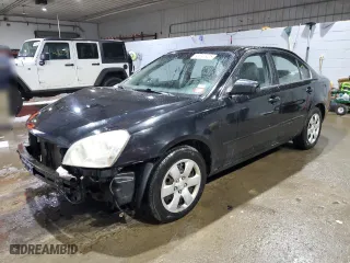 2008 Kia Optima LX with VIN KNAGE123585178902, listed as a Copart auction lot 46241405 with 129,502 mi miles and Salvage Title. Bid and sale history available at carsss.com. Image 1.