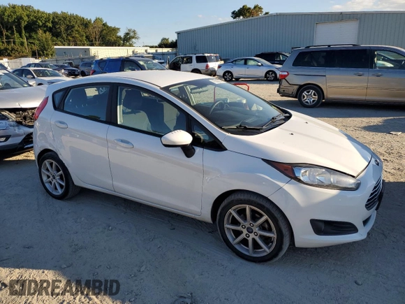 2019 Ford Fiesta SE with VIN 3FADP4EJ8KM107132, listed as a Copart auction lot 75043964 with 97,009 mi miles and Salvage Title. Bid and sale history available at carsss.com. Image 4.