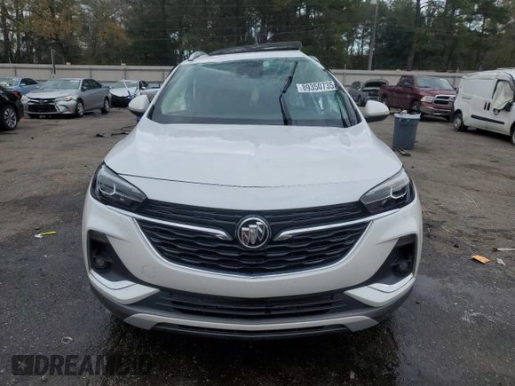 2023 Buick Encore GX Essence with VIN KL4MMFSL7PB107636, listed as a Copart auction lot 89350735 with 27,108 mi miles and Salvage title. Bid and sale history available at DreamBid. Image 5.