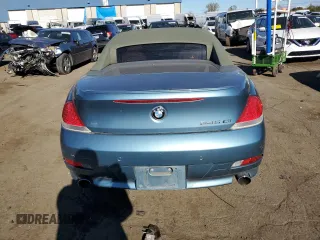 2004 BMW 6 Series 645Ci with VIN WBAEK73414B321348, listed as a Copart auction lot 75746084 with 0 mi miles and Clean Title. Bid and sale history available at carsss.com. Image 6.