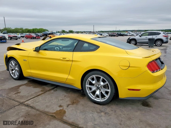 2015 Ford Mustang GT with VIN 1FA6P8CF3F5322010, listed as a Copart auction lot 51447795 with 112,059 mi miles and Salvage Title. Bid and sale history available at carsss.com. Image 2.
